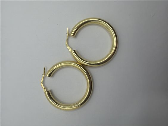 Orecchini Domar Donna Cerchi argento 925 lisci in Argento ORAR-448-280 - ORAR-448-280